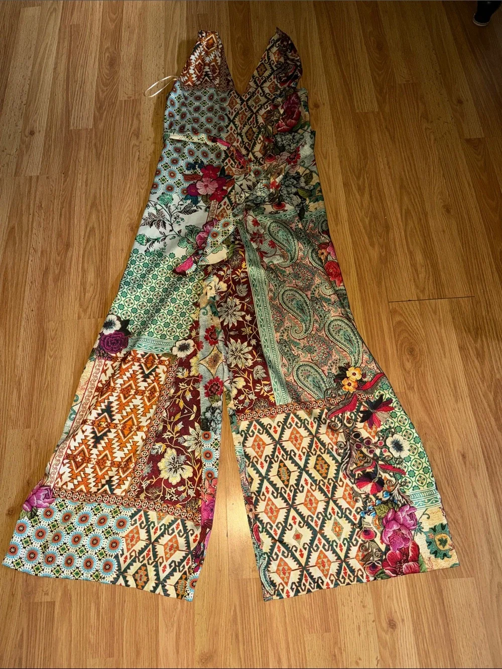 Zara printed patchwork